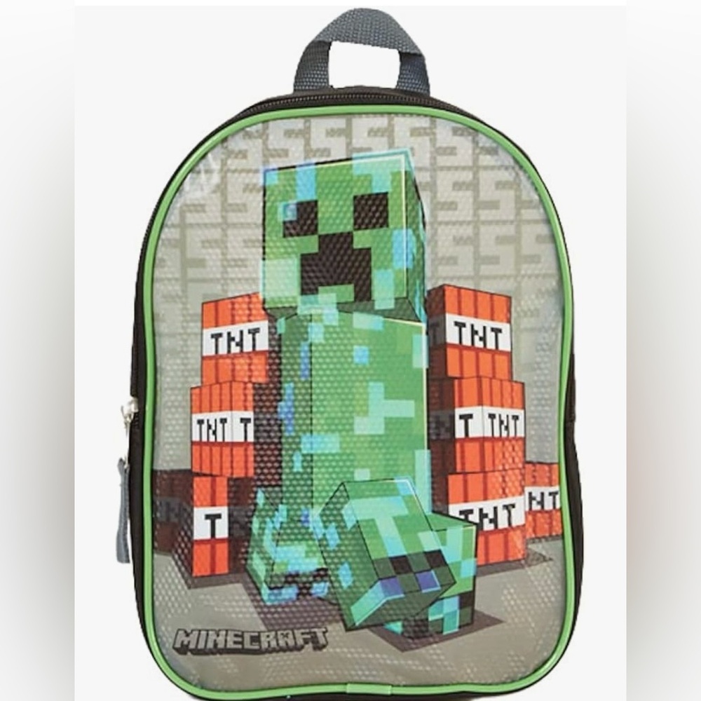 NWT Mine Craft Game Figure Mini Backpack Bag for Kids